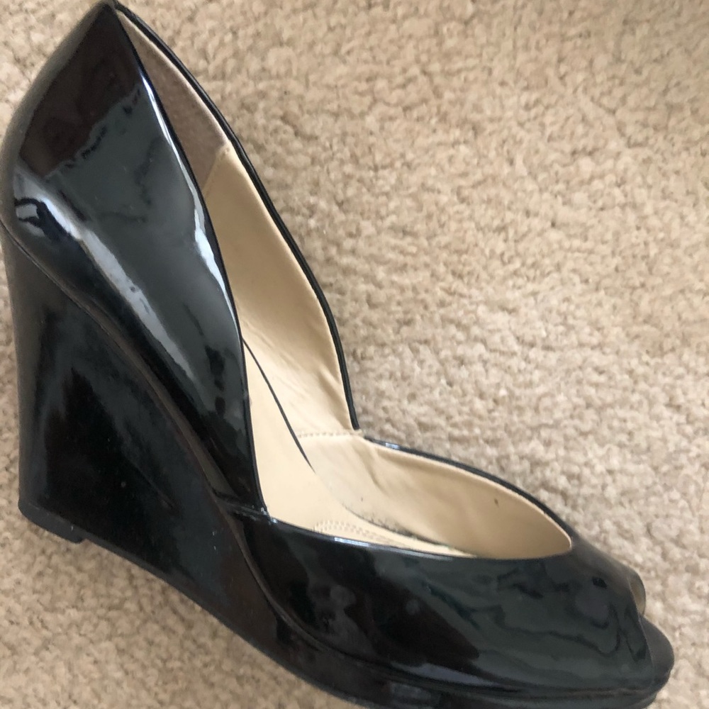 Black patent leather